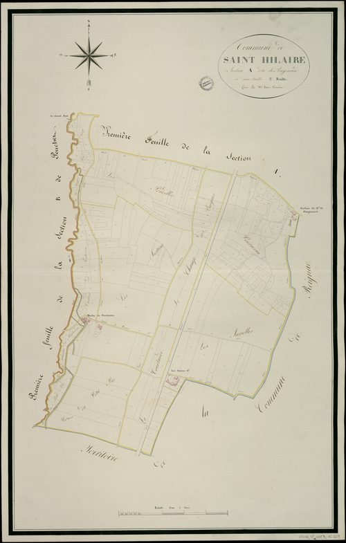 Barbezieux-Saint-Hilaire - 3 P 28B/AC3 - Section A dite de Peugemard  | 1810