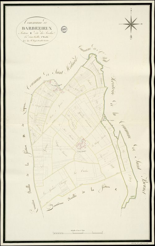 Barbezieux-Saint-Hilaire - 3 P 28/AC10 - Section E dite du Soudin  | 1812