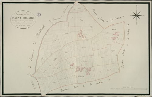 Barbezieux-Saint-Hilaire - 3 P 28B/AC6 - Section Développement d'une partie de la 1ère feuille de la section B dite de Ponchet  | 1810