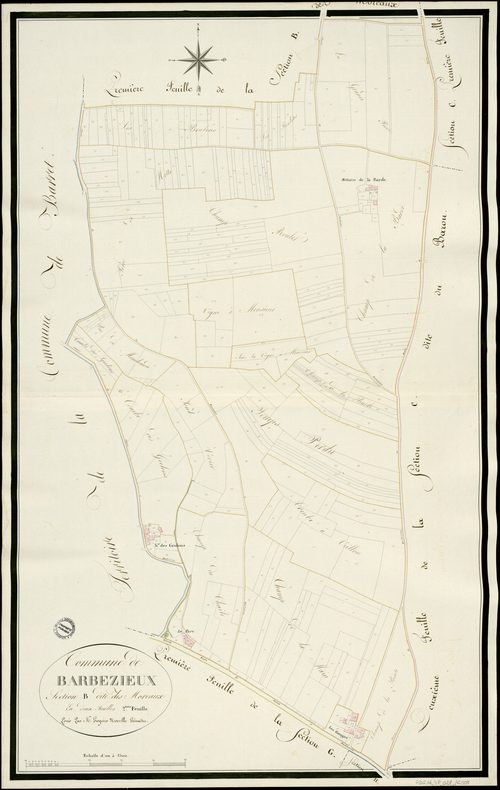 Barbezieux-Saint-Hilaire - 3 P 28/AC5 - Section B dite des Moreaux  | 1812