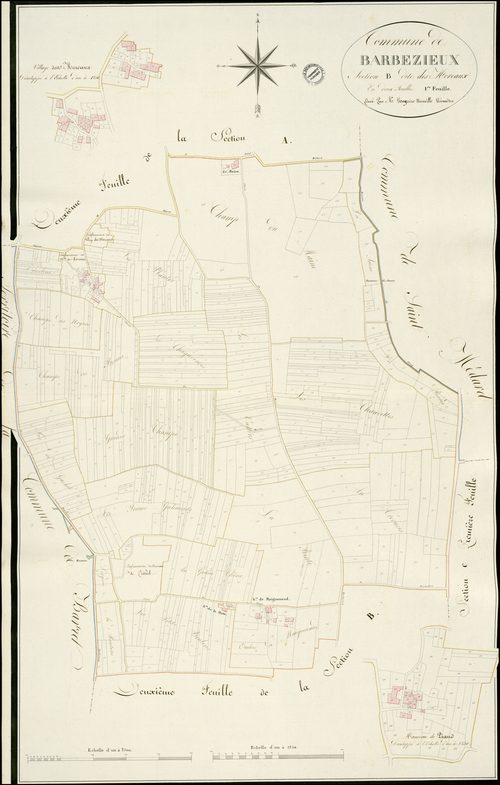 Barbezieux-Saint-Hilaire - 3 P 28/AC4 - Section B dite des Moreaux  | 1812