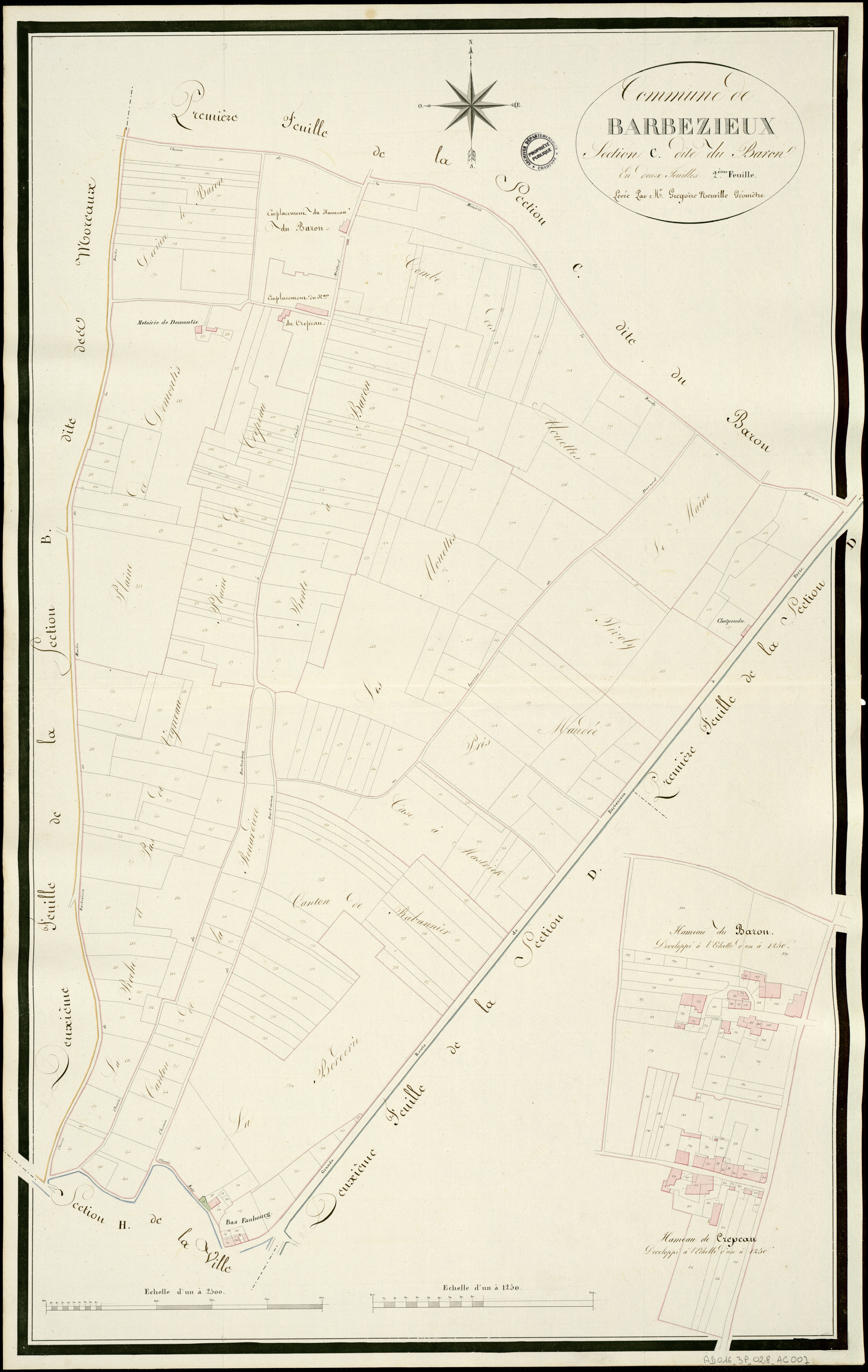 Barbezieux-Saint-Hilaire - 3 P 28/AC7 - Section C dite du Baron  | 1812