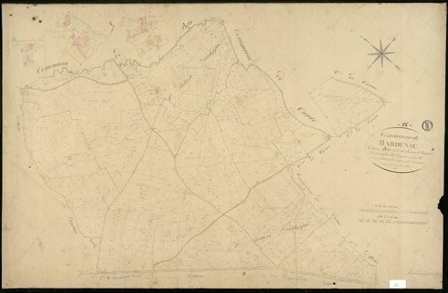 Bardenac - 3 P 29/3 - Section A dite de la Moulinasse et Bousson. Feuille 2.  | 1835