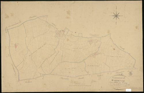 Bardenac - 3 P 29/6 - Section B dite du Bourg. Feuille 1.  | 1835