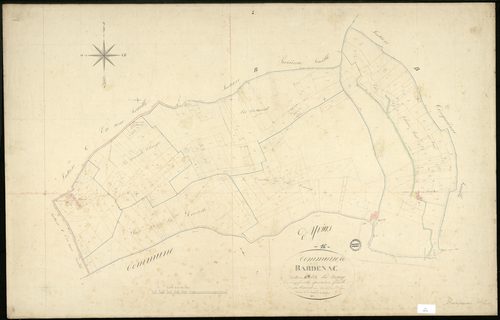 Bardenac - 3 P 29/9 - Section B dite du Bourg. Feuille 4.  | 1835