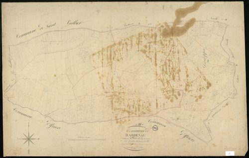 Bardenac - 3 P 29/11 - Section C dite de la Caure. Feuille 1.  | 1835