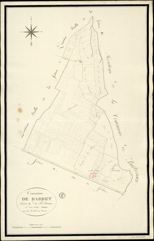 Barret - 3 P 30/AC9 - Section D dite des Bruns  | 1813