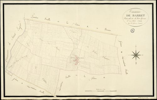 Barret - 3 P 30/AC17 - Section H dite de Font-Gireau  | 1813