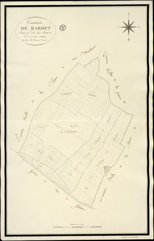 Barret - 3 P 30/AC7 - Section C dite de Marlive  | 1813