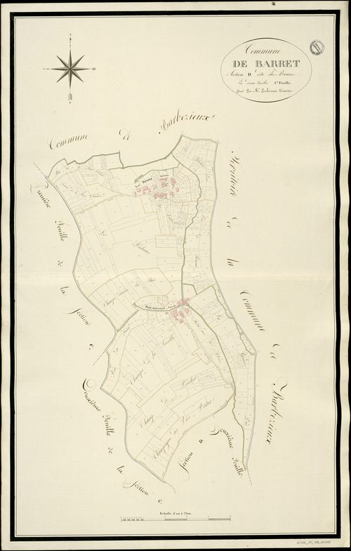 Barret - 3 P 30/AC8 - Section D dite des Bruns  | 1813