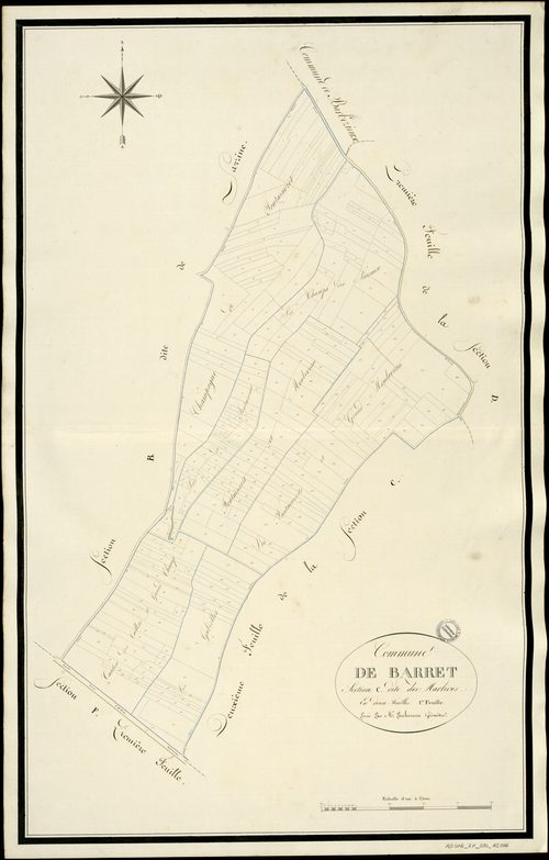Barret - 3 P 30/AC6 - Section C dite de Marlive  | 1813