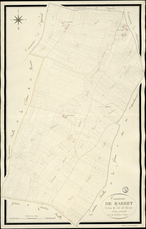 Barret - 3 P 30/AC5 - Section B dite de Sarzine  | 1813