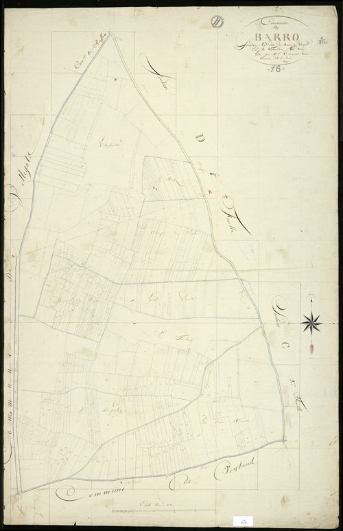 Barro - 3 P 31/6 - Section C dite des Moulins de Villlegats. Feuille 1.  | 1819