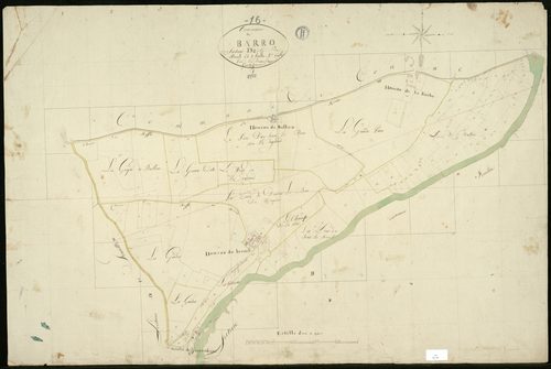 Barro - 3 P 31/9 - Section D dite du Breuil. Feuille 2.  | 1819