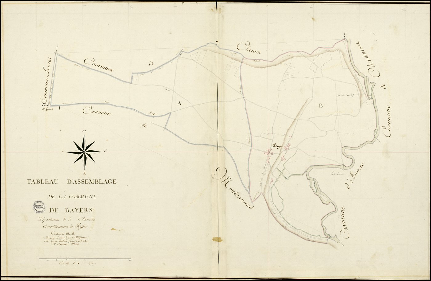 Bayers - 3 P 33/AC1 - Tableau d'assemblage  | 1813