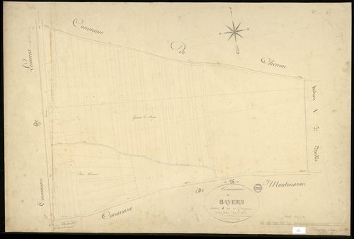 Bayers - 3 P 33/2 - Section A dite du Quérignou. Feuille 1.  | 1845