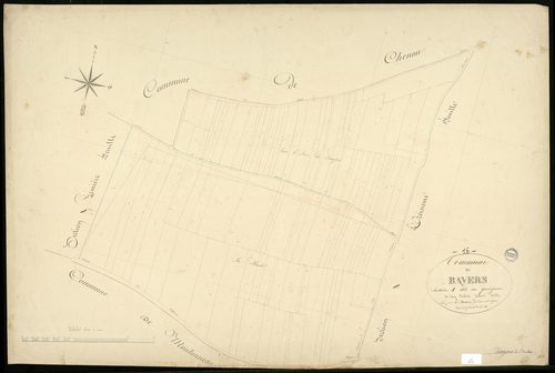 Bayers - 3 P 33/3 - Section A dite du Quérignou. Feuille 2.  | 1845