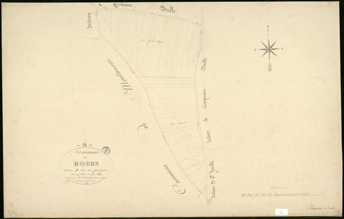 Bayers - 3 P 33/6 - Section A dite du Quérignou. Feuille 5.  | 1845