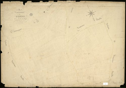 Bayers - 3 P 33/7 - Section B dite du Bourg. Feuille 1.  | 1845