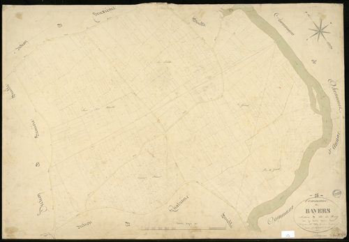 Bayers - 3 P 33/9 - Section B dite du Bourg. Feuille 3.  | 1845