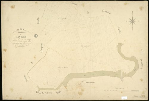 Bayers - 3 P 33/10 - Section B dite du Bourg. Feuille 4.  | 1845