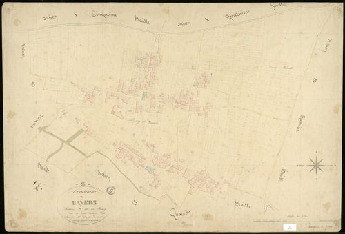 Bayers - 3 P 33/11 - Section B dite du Bourg. Feuille 5.  | 1845
