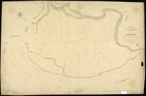 Bayers - 3 P 33/12 - Section B dite du Bourg. Feuille 6.  | 1845
