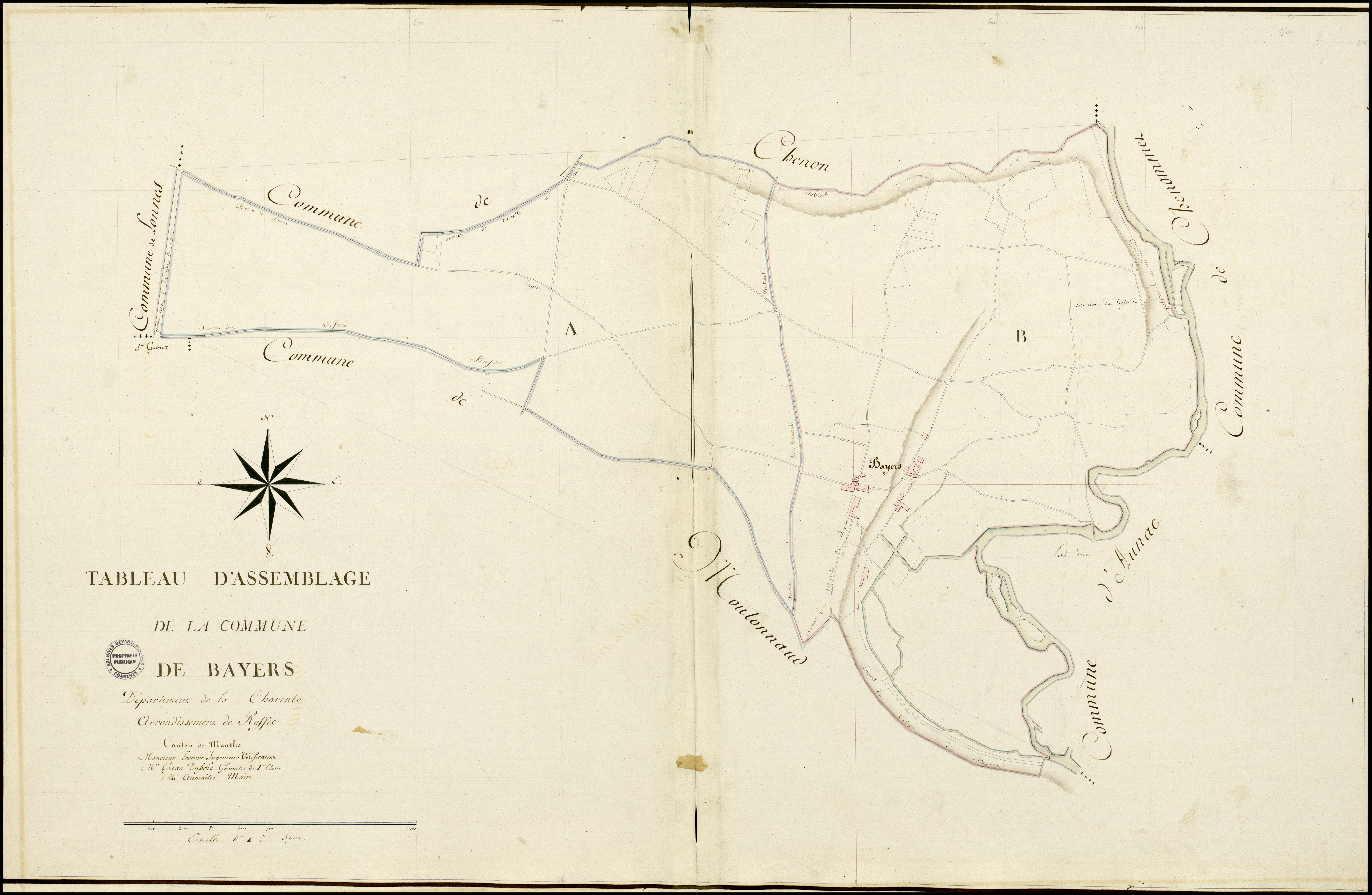 Bayers - 3 P 33/AC1 - Tableau d'assemblage | 1813