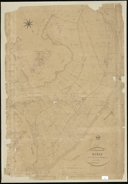 Bazac - 3 P 34/4 - Section B dite de Matignon. Feuille 1.  | 1835