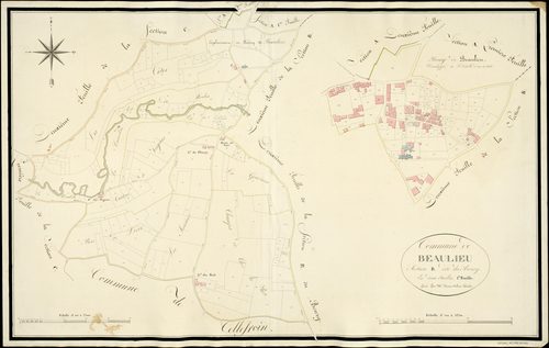 Beaulieu-sur-Sonnette - 3 P 35/AC4 - Section B dite du Bourg  | 1814