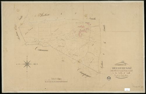 Bécheresse - 3 P 36/5 - Section A dite de chez Rouhaud et chez Boutrit. Feuille 4.  | 1836