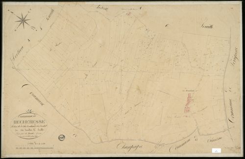 Bécheresse - 3 P 36/6 - Section A dite de chez Rouhaud et chez Boutrit. Feuille 5.  | 1836