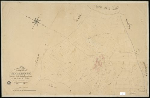 Bécheresse - 3 P 36/7 - Section A dite de chez Rouhaud et chez Boutrit. Feuille 6.  | 1836