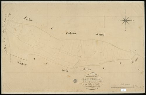 Bécheresse - 3 P 36/10 - Section B dite de chez Pilot. Feuille 3.  | 1836
