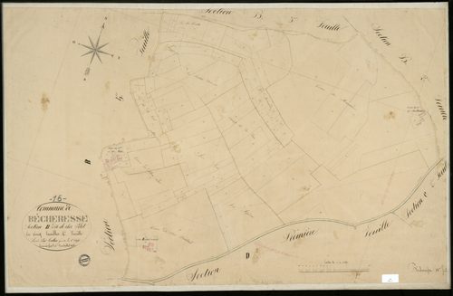 Bécheresse - 3 P 36/11 - Section B dite de chez Pilot. Feuille 4.  | 1836