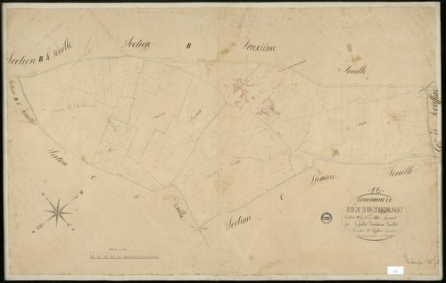 Bécheresse - 3 P 36/14 - Section C dite de chez Savarit. Feuille 2.  | 1836