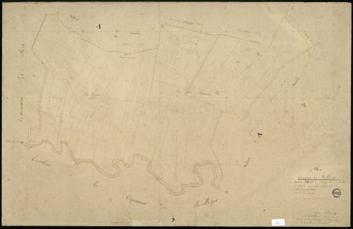Bellon - 3 P 37/3 - Section A dite du Pasquet. Feuille 1.  | 1838