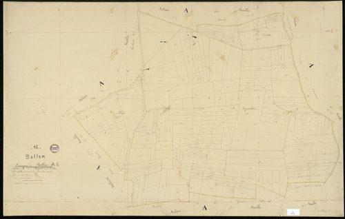 Bellon - 3 P 37/8 - Section A dite du Pasquet. Feuille 6.  | 1838