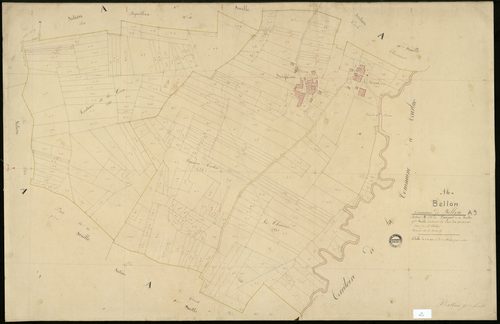 Bellon - 3 P 37/11 - Section A dite du Pasquet. Feuille 9.  | 1838