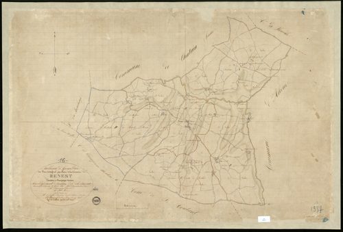 Benest - 3 P 38/1 - Tableau d'assemblage.  | 1835