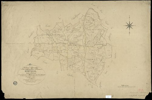 Berneuil - 3 P 40/1 - Tableau d'assemblage.  | 1848