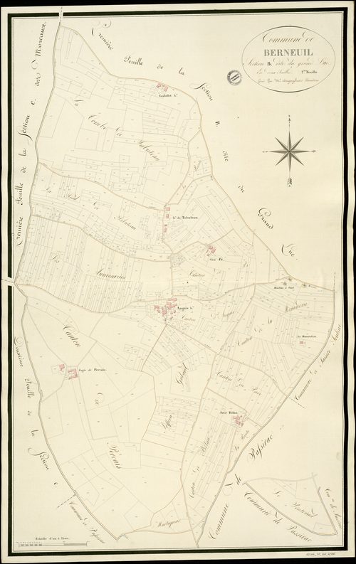 Berneuil - 3 P 40/AC5 - Section B dite du Grand-Lac  | 1814