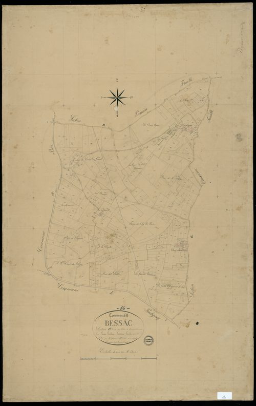 Bessac - 3 P 41/6 - Section B dite des Voûtes et Mons Colas. Feuille 2.  | 1834