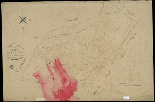 Besse - 3 P 42/2 - Section A dite du Bourg. Feuille 1.  | 1831