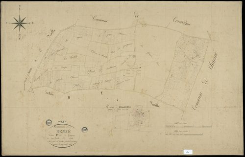 Besse - 3 P 42/4 - Section B dite du Gragonne. Feuille 1.  | 1831