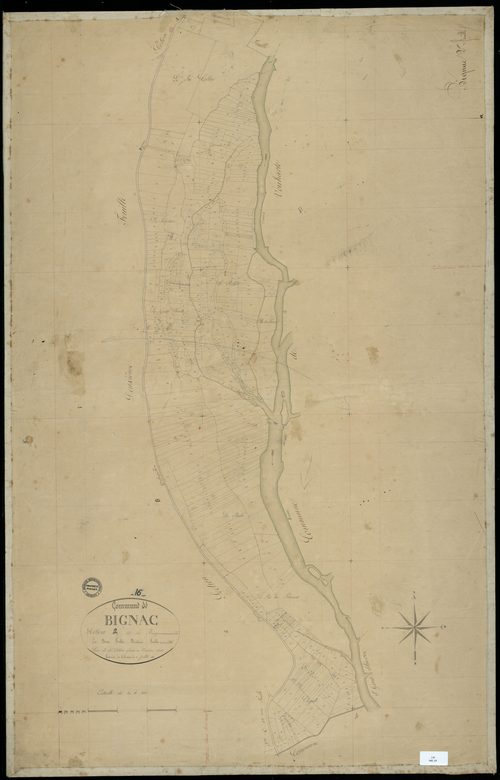 Bignac - 3 P 43/3 - Section A dite du Bourg. Feuille 2.  | 1832