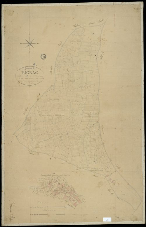 Bignac - 3 P 43/5 - Section B dite de l'Haumont. Feuille 2.  | 1832