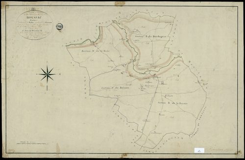 Bioussac - 3 P 44/1 - Tableau d'assemblage.  | 1819