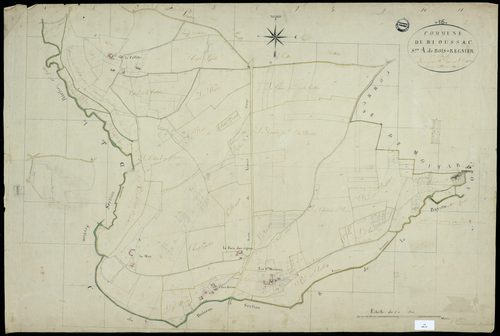 Bioussac - 3 P 44/3 - Section A dite de Bois-Regnier. Feuille 2.  | 1819