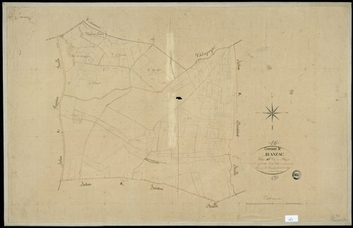 Blanzac-Porcheresse - 3 P 46A/4 - Section B dite de Blanzac. Feuille 1.  | 1836